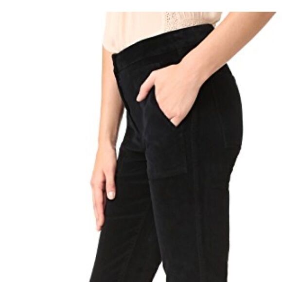 3x1 W3 Patch Bell Crop Pants Black Overdye Women - Picture 4 of 8